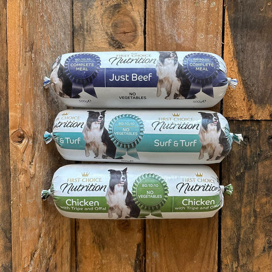 First Choice Nutrition Frozen Raw Dog Food Bundle
